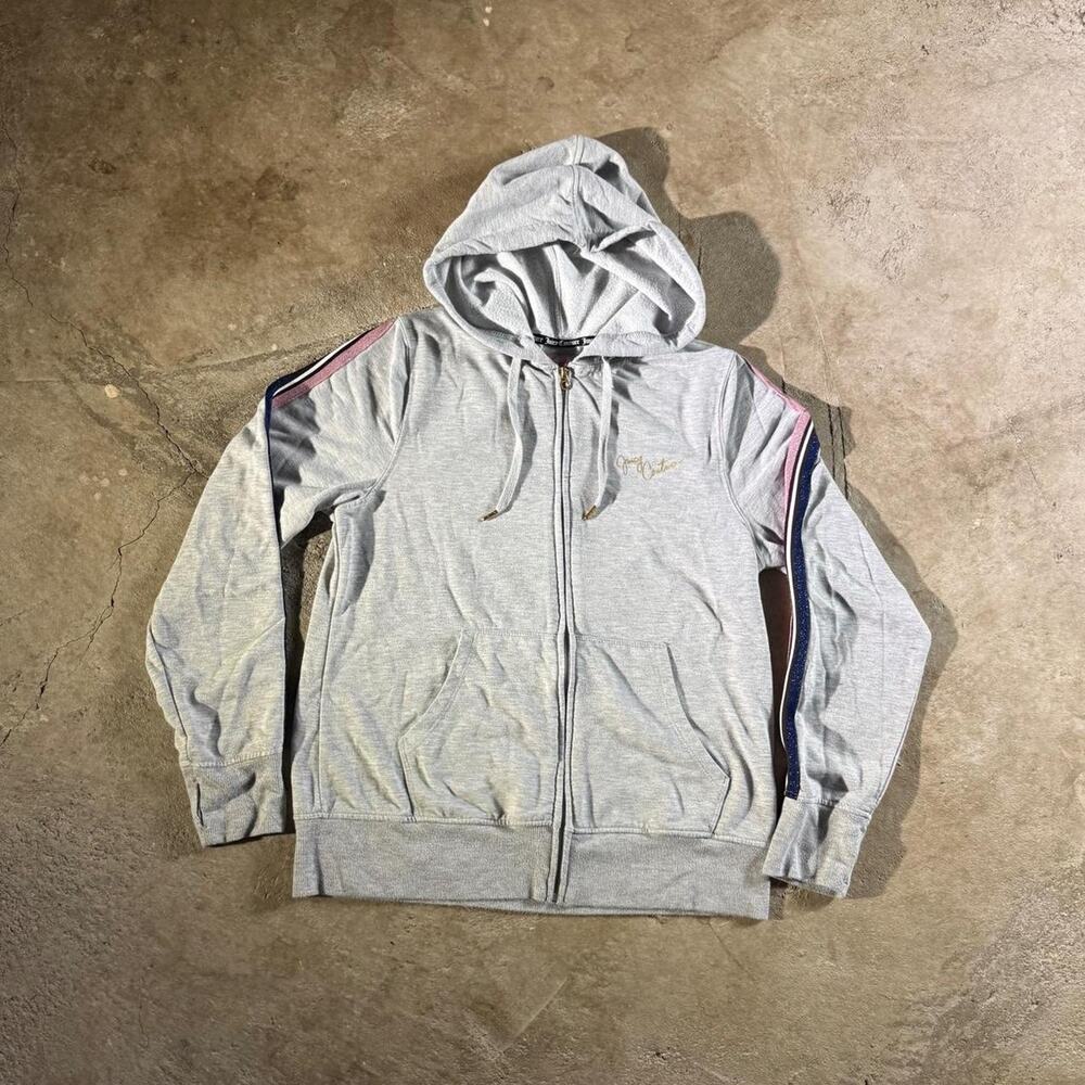 Grey Juicy Couture Zip Up Hoodie Sweatshirt